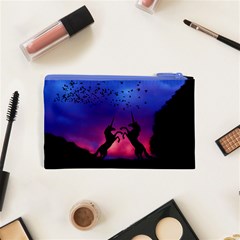 Unicorn Sunset Cosmetic Bag (XS) from ArtsNow.com Back