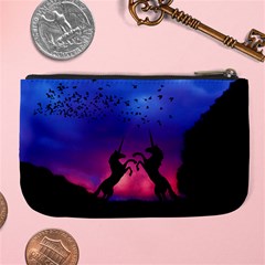 Unicorn Sunset Large Coin Purse from ArtsNow.com Back