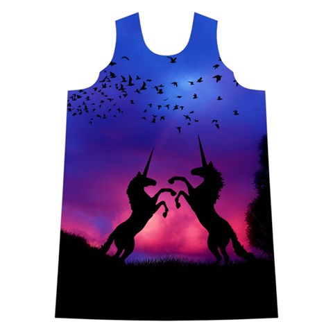 Unicorn Sunset Shoulder Cutout Velvet One Piece from ArtsNow.com Front