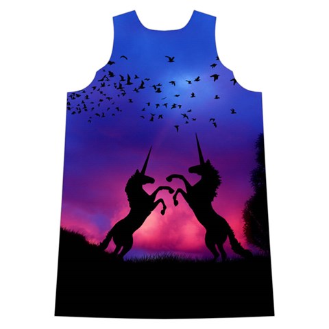 Unicorn Sunset Shoulder Cutout Velvet One Piece from ArtsNow.com Back