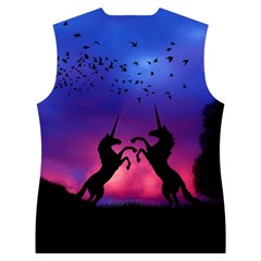 Unicorn Sunset Women s Button Up Vest from ArtsNow.com Back