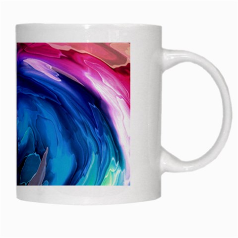 Water Paint White Mug from ArtsNow.com Right