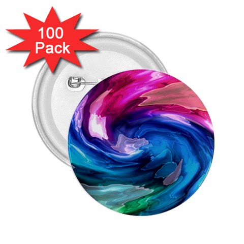 Water Paint 2.25  Button (100 pack) from ArtsNow.com Front