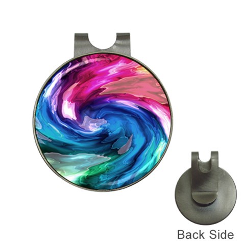 Water Paint Golf Ball Marker Hat Clip from ArtsNow.com Front