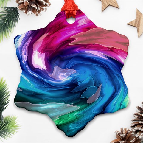 Water Paint Ornament (Snowflake) from ArtsNow.com Front