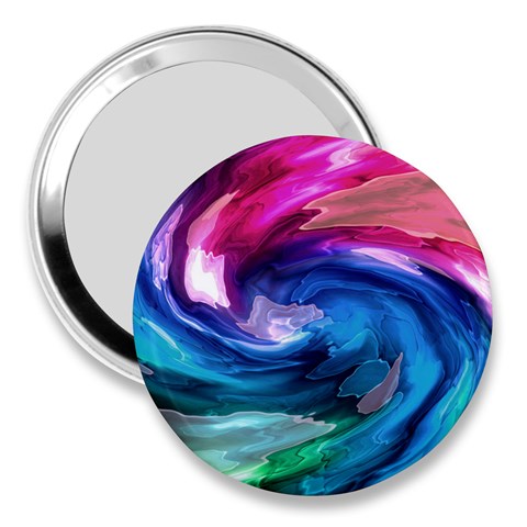 Water Paint 3  Handbag Mirror from ArtsNow.com Front