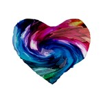 Water Paint Standard 16  Premium Heart Shape Cushion 