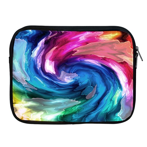 Water Paint Apple iPad Zipper Case from ArtsNow.com Front