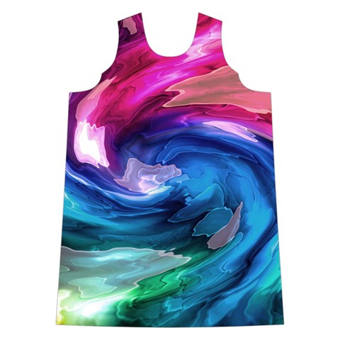 Water Paint Shoulder Cutout Velvet One Piece from ArtsNow.com Front