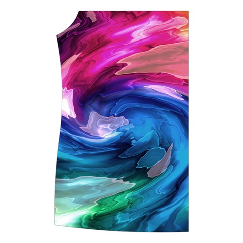 Water Paint Women s Button Up Vest from ArtsNow.com Front Right