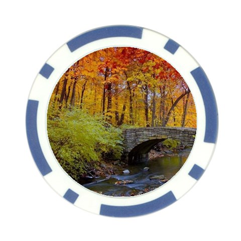 Stone Country Bridge Poker Chip Card Guard from ArtsNow.com Back