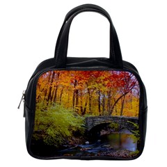 Stone Country Bridge Classic Handbag (Two Sides) from ArtsNow.com Back