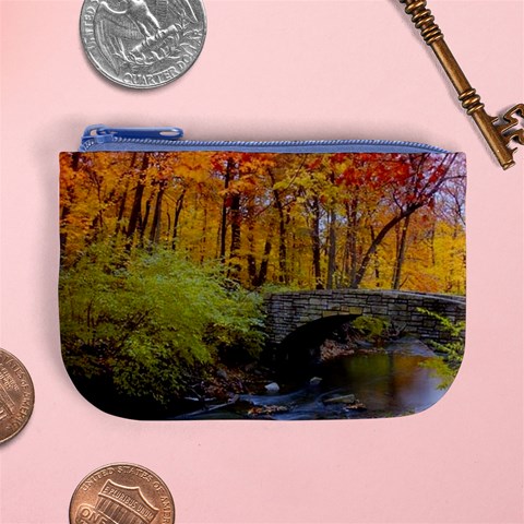 Stone Country Bridge Mini Coin Purse from ArtsNow.com Front