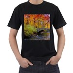 Stone Country Bridge Men s T-Shirt (Black)