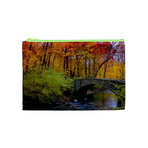 Stone Country Bridge Cosmetic Bag (Medium) from ArtsNow.com Front