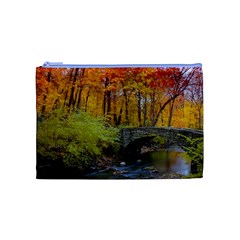 Stone Country Bridge Cosmetic Bag (Medium) from ArtsNow.com Front