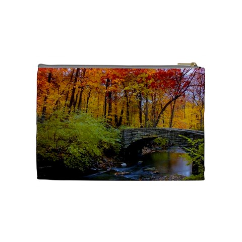 Stone Country Bridge Cosmetic Bag (Medium) from ArtsNow.com Back