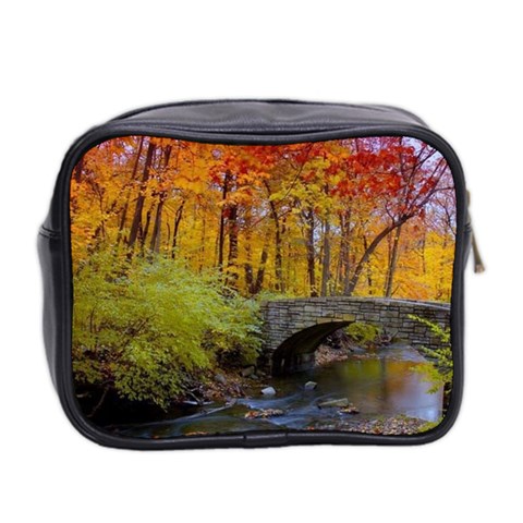 Stone Country Bridge Mini Toiletries Bag (Two Sides) from ArtsNow.com Back