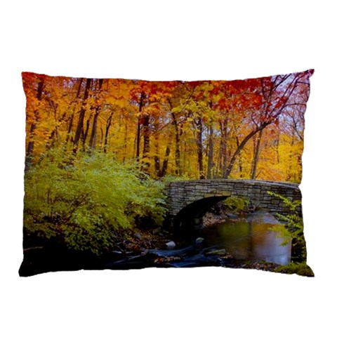 Stone Country Bridge Pillow Case (Two Sides) from ArtsNow.com Back