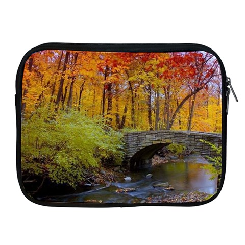 Stone Country Bridge Apple iPad Zipper Case from ArtsNow.com Front