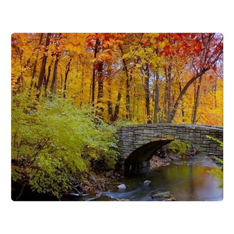 Stone Country Bridge Double Sided Flano Blanket (Large) from ArtsNow.com Blanket Back