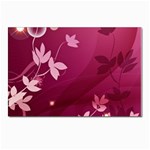 Pink Flower Art Postcard 4 x 6  (Pkg of 10)