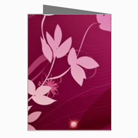 Pink Flower Art Greeting Card from ArtsNow.com Right