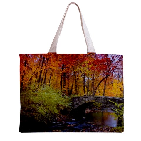 Stone Country Bridge Zipper Mini Tote Bag from ArtsNow.com Back