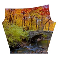 Stone Country Bridge Yoga Cropped Leggings from ArtsNow.com Left