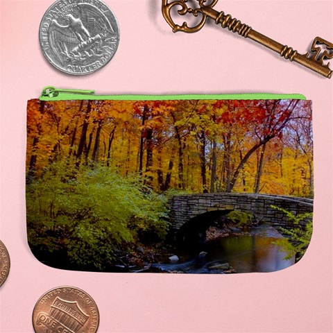 Stone Country Bridge Large Coin Purse from ArtsNow.com Front