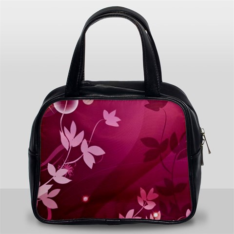 Pink Flower Art Classic Handbag (Two Sides) from ArtsNow.com Front