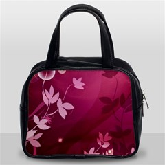 Pink Flower Art Classic Handbag (Two Sides) from ArtsNow.com Front