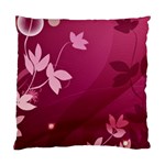 Pink Flower Art Standard Cushion Case (Two Sides)