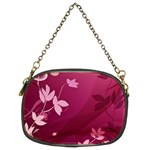 Pink Flower Art Chain Purse (Two Sides)