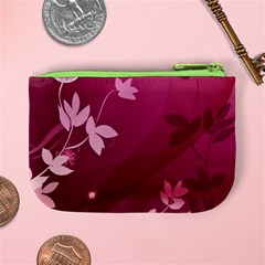 Pink Flower Art Mini Coin Purse from ArtsNow.com Back