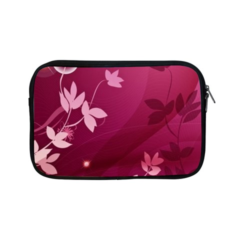 Pink Flower Art Apple iPad Mini Zipper Case from ArtsNow.com Front