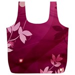 Pink Flower Art Full Print Recycle Bag (XL)