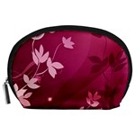 Pink Flower Art Accessory Pouch (Large)