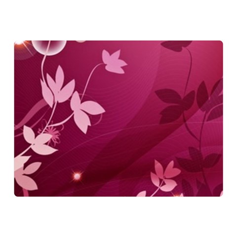 Pink Flower Art Double Sided Flano Blanket (Mini) from ArtsNow.com 35 x27  Blanket Back