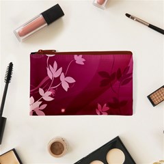 Pink Flower Art Cosmetic Bag (XS) from ArtsNow.com Front