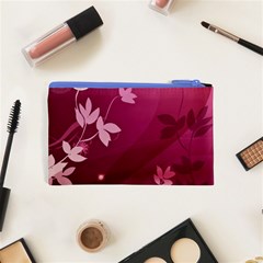 Pink Flower Art Cosmetic Bag (XS) from ArtsNow.com Back