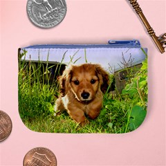 Puppy In Grass Mini Coin Purse from ArtsNow.com Back