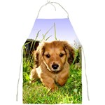 Puppy In Grass Full Print Apron