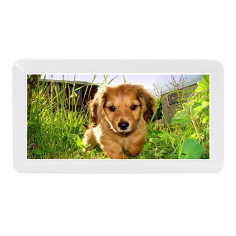 Puppy In Grass Memory Card Reader (Mini) from ArtsNow.com Front