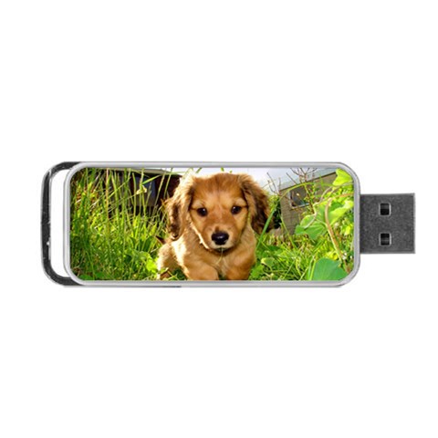 Puppy In Grass Portable USB Flash (Two Sides) from ArtsNow.com Back