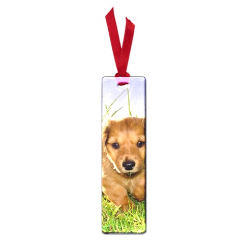 Puppy In Grass Small Book Mark from ArtsNow.com Front