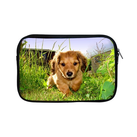 Puppy In Grass Apple iPad Mini Zipper Case from ArtsNow.com Front