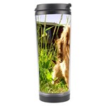 Puppy In Grass Travel Tumbler