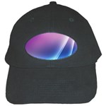 Purple Blue Wave Black Cap