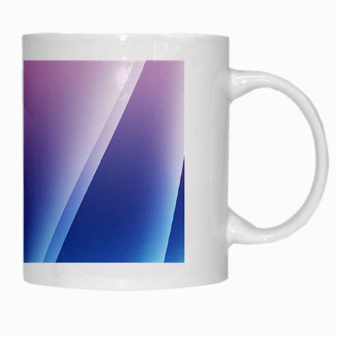 Purple Blue Wave White Mug from ArtsNow.com Right